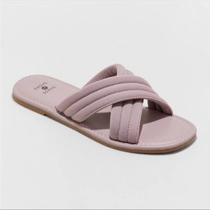 NWT Shade & Shore Mazie Crossband Slide Sandals